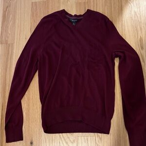 Banana Republic Silk & Cashmere Sweater in Deep Burgundy